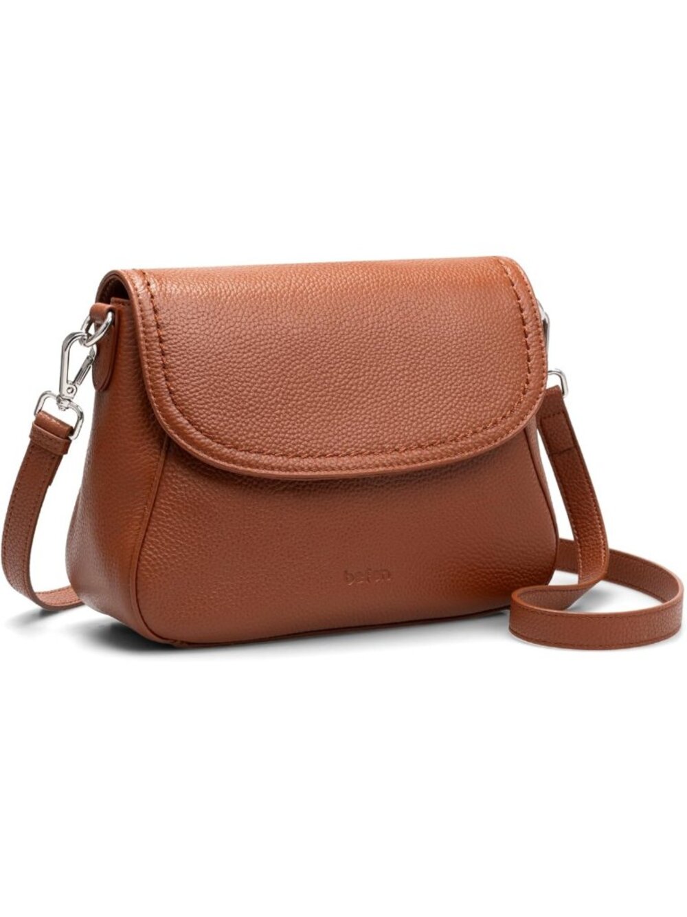 Genuine Leather RFID Blocking Crossbody Bag for Women - Small Flap Purse Handbag